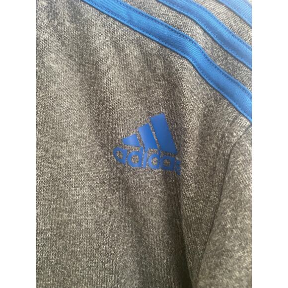 adidas Gray and Blue Men's Jacket - Picture 3 of 10